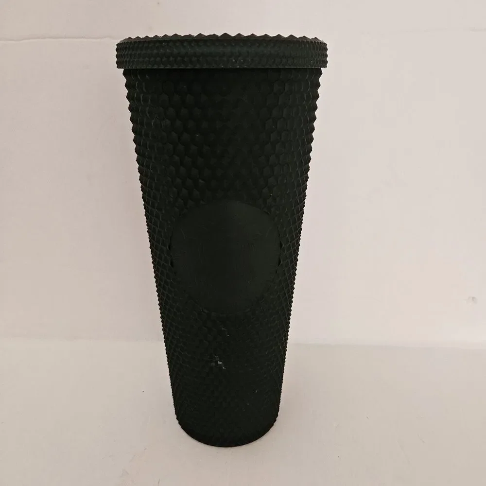 2022 Starbucks Matte Dark Green Soft Touch Studded‎ 24oz Venti Tumbler
